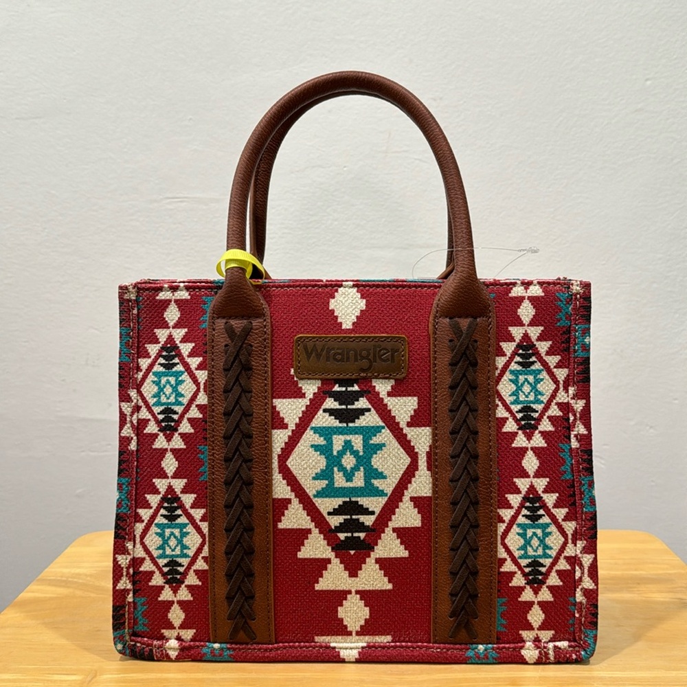 Wrangler Print Canvas Mini Tote Crossbody 🤠 ❤️